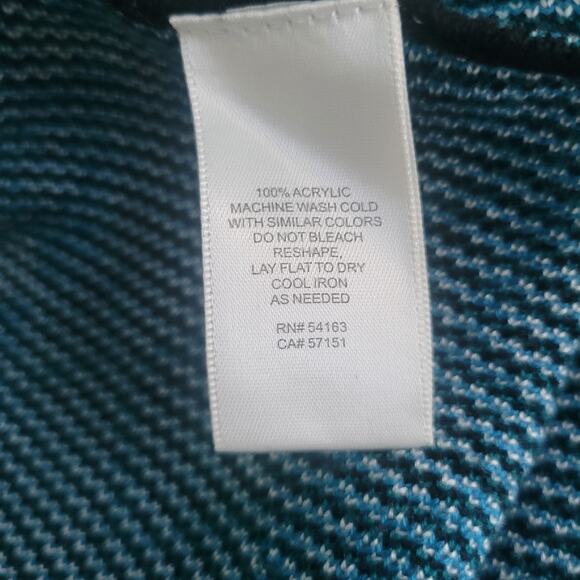 Eliza J Fit & Flare Sweater Dress Coastal Boho Chic Country Western Print LG - Picture 12 of 13